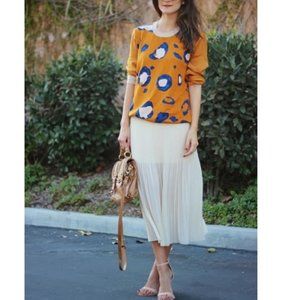 3.1 Phillip Lim for target cheetah print sweater orange with blue size Medium